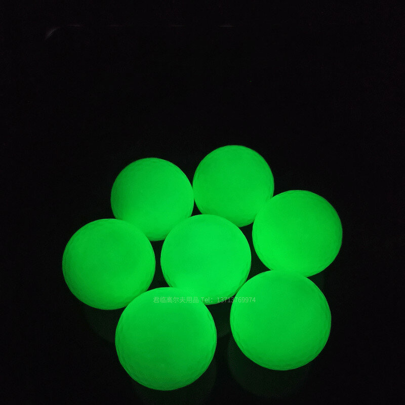 Bolas de Golf de 10 piezas para deportes nocturnos, pelota fluorescente brillante, luminosa, coloreado-40