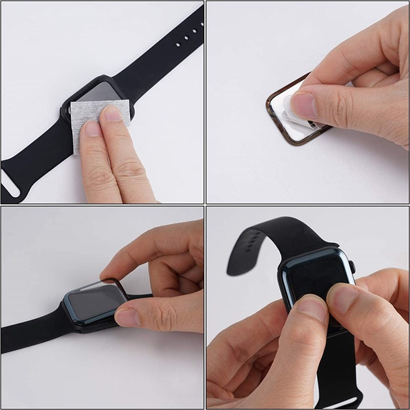 Película transparente HD de flexión en caliente 3D para Apple Watch serie 7, 41mm, 45mm, película HD, accesorios protectores de pantalla para iwatch 6, 5, 4, 3, Se, 40mm, 44mm