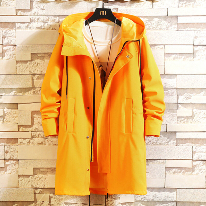 남성용 후드 재킷, 2022 루즈 롱 파커 코트, 따뜻한 단색, 방풍 방수, 빅 사이즈 블랙 재킷, 6XL, 봄, 신상