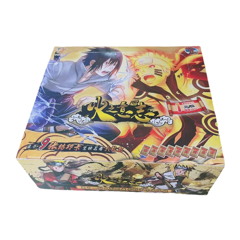 Naruto Bronzing Cartão De Coleção, Nova Animação Cartão Periférico, SSP Redondo, Caixa Inteira, Atacado