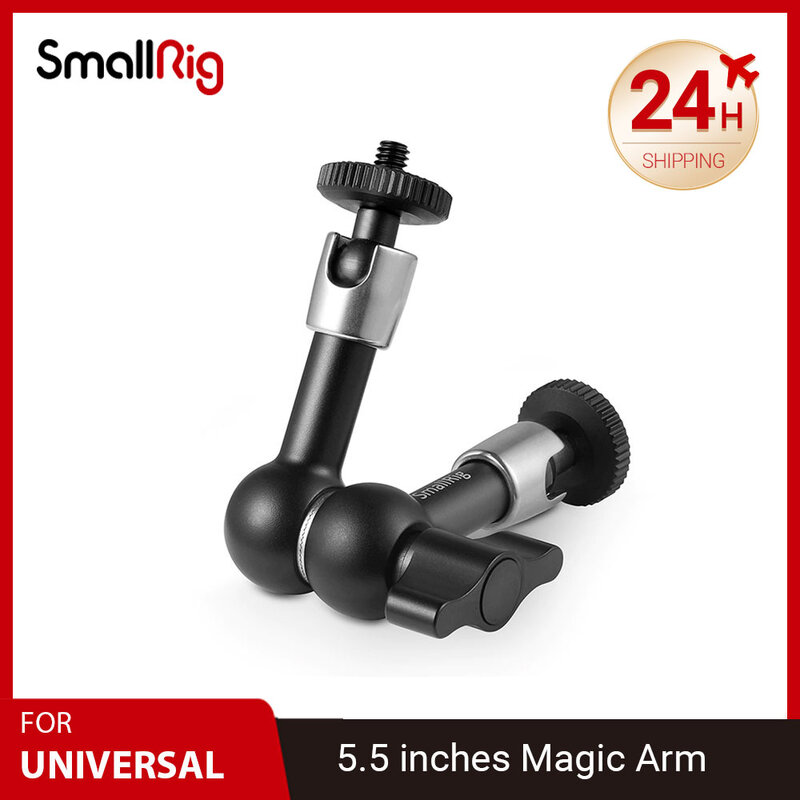 Fotocamera SmallRig DSLR braccio magico regolabile da 5.5 pollici con braccio articolato con filettatura 1/4 per supporto Monitor LCD 2065