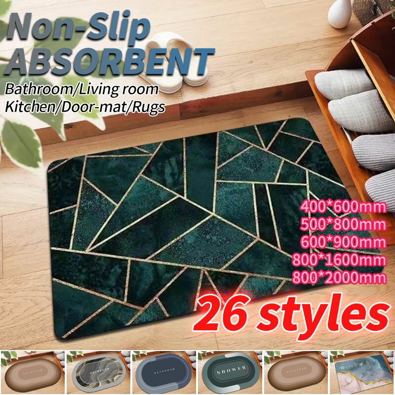 Keset Kamar Mandi Anti Selip Karpet Masuk Dapur Modern Minimalis Di Samping Tikar Dekorasi Rumah Kamar Mandi Penyerap Cepat Kering