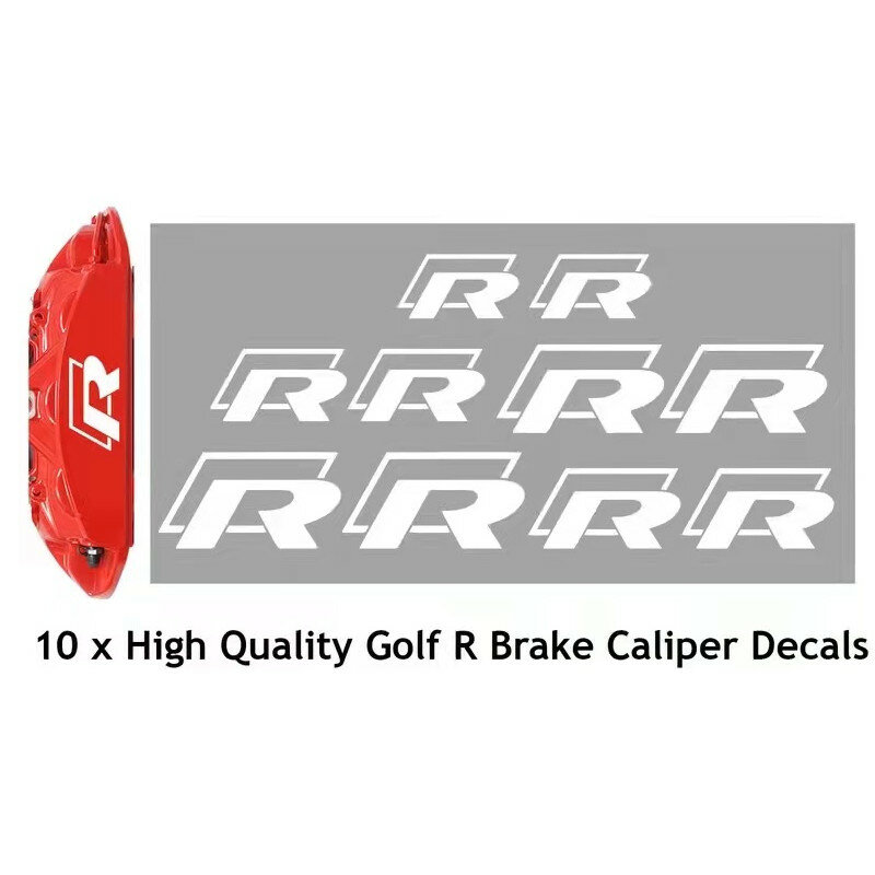Набор из 10 шт. 5 размеров для гольфа R качественный тормозной суппорт графические наклейки Гонки Тюнинг сиденья высокая термостойкость вини...