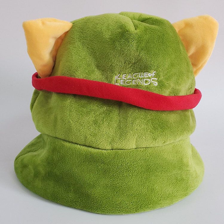 Jogo lol cosplay swift scout teemo chapéu de alta qualidade pelúcia bonito boné verde acessórios adereços presente para crianças dropshipping