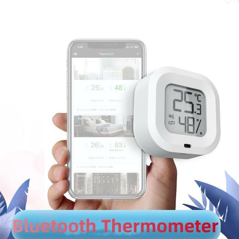 Bluetooth Nirkabel Wifi Suhu Kelembaban Sensor Termometer Hygrometer Asisten Dalam Ruangan Mendukung R P5l6