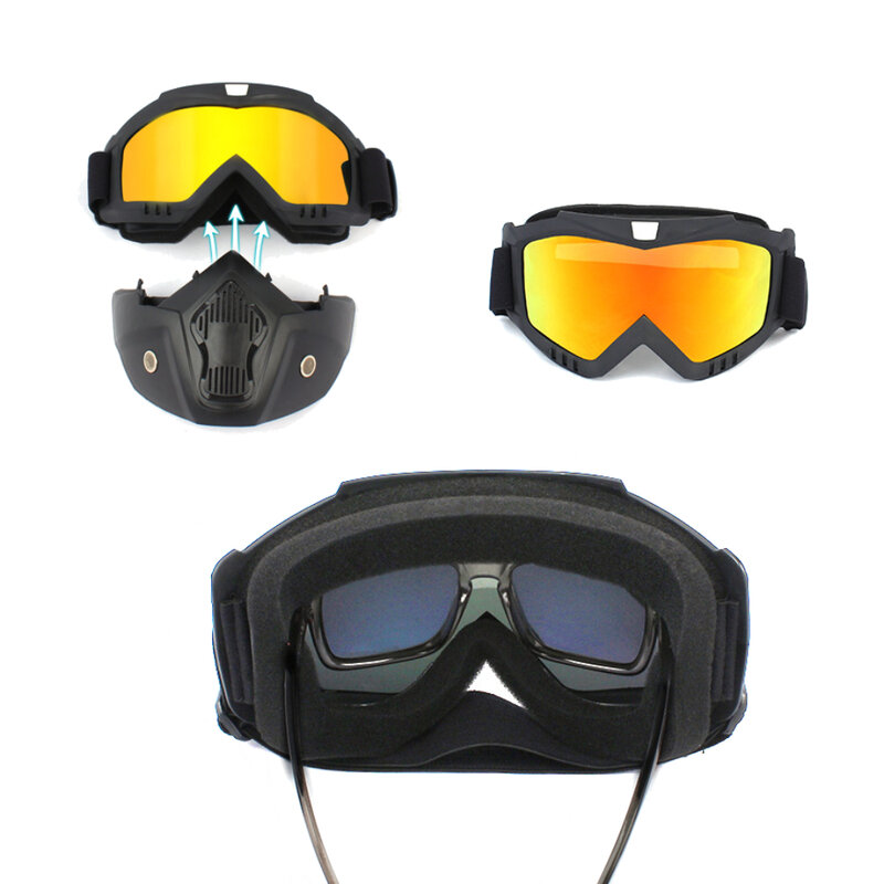 Tactical Full Face Goggles Mask Kids Water Soft Ball Paintball Air CS Go Toys Guns Shooting Games For Nerf Windproof Motor Skii