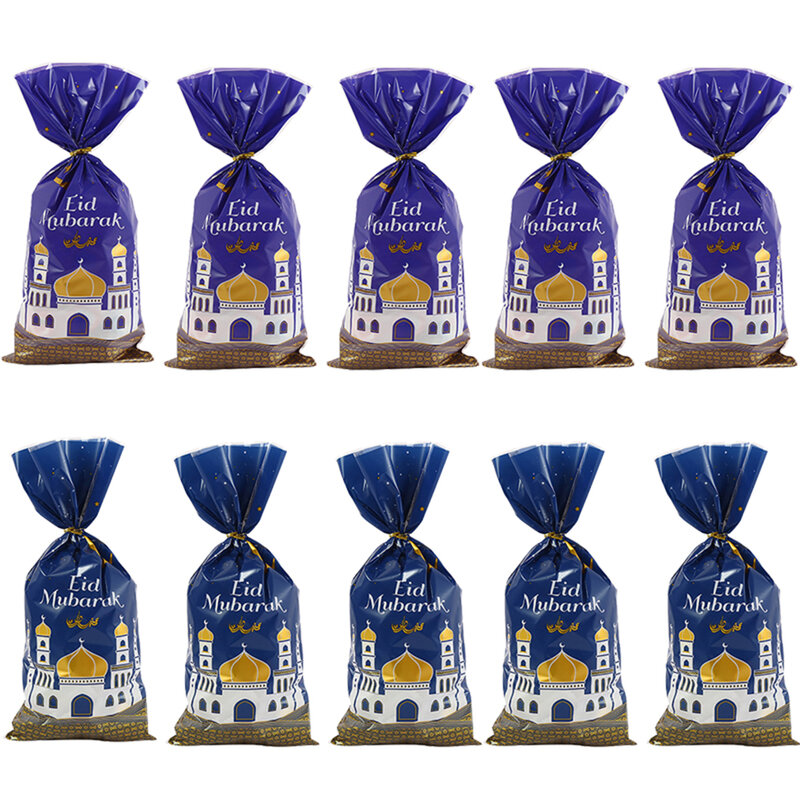 10/25/50pcs eid Geschenkt üten Plastik plätzchen Bonbon tüte zwei Arten Ramadan Kareem Dekoration islamische muslimische Party liefert eid Geschenke