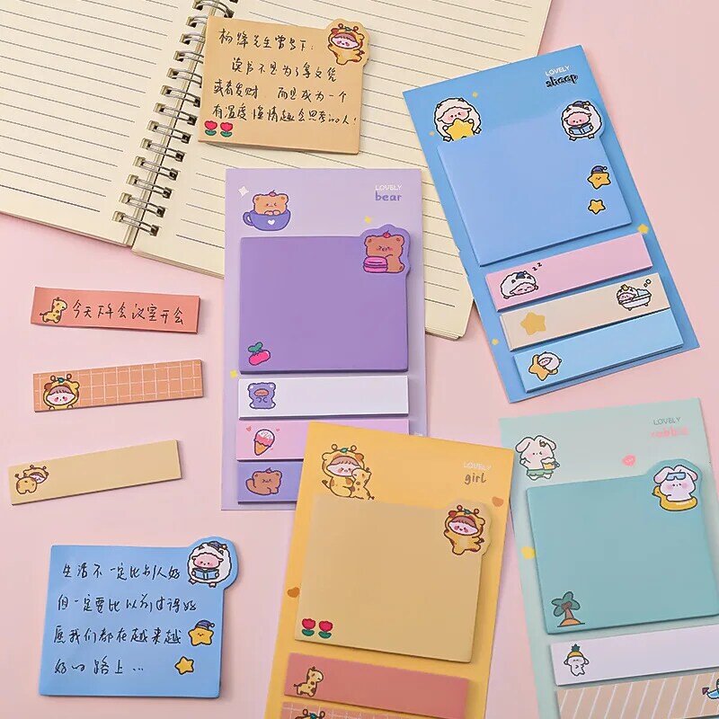 INS Memo lucu Pad catatan tempel sekolah alat tulis kantor Notepad alat tulis Korea