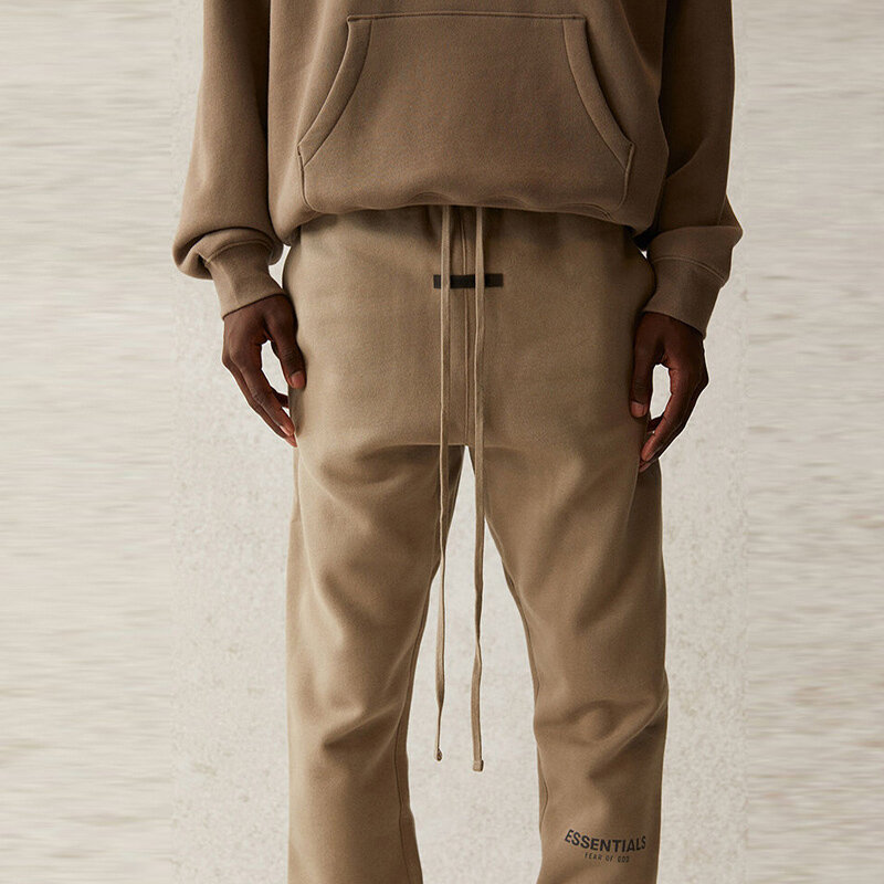 Pantalon de survêtement en coton molletonné, surdimensionné, style Hip Hop, décontracté, haut de gamme, tendance, avec cordon de serrage