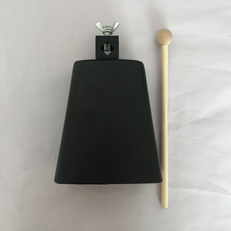 4/5/6/7/8/9 Inch Metal Cowbells Cow Bell With Drumstick For Drum Set Accessorys Comfortable Grip Handle Musical Instrument Parts