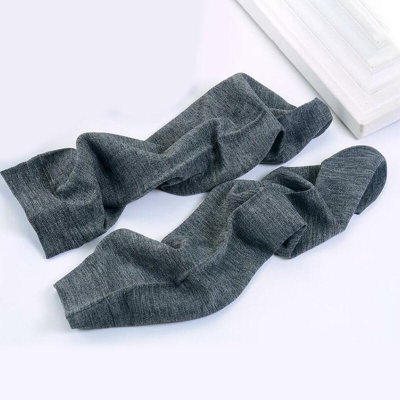 Chaussettes d'été fines en soie pour hommes, 1 paire, en Nylon élastique, respirantes, courtes, décontractées, C9g7