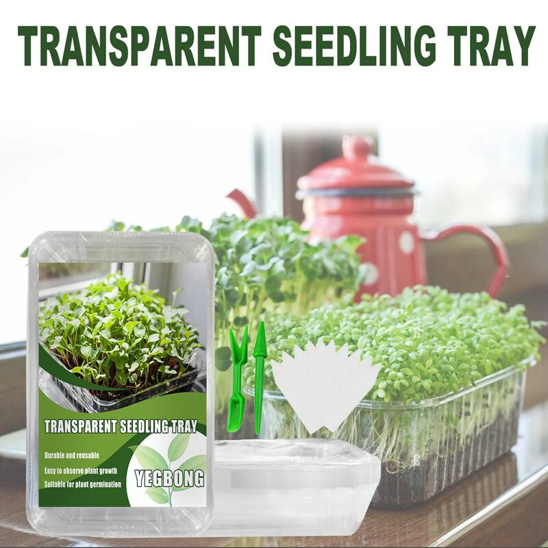Seedling Starter Trays Transparent Seed Starter Kit For Planting And Growing Seeds Of Fruits Plants Or Vegetables Easy To Use