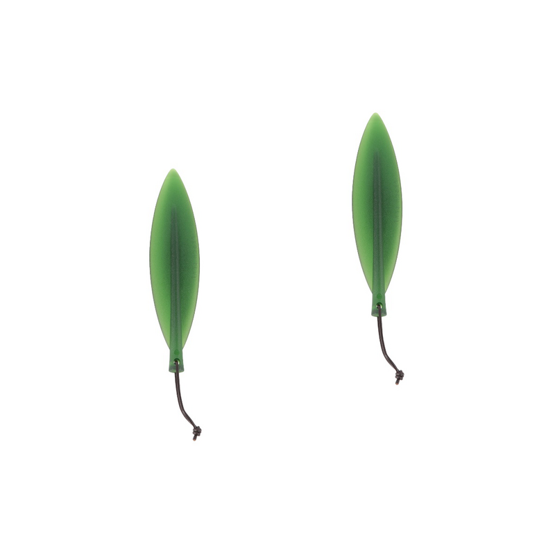 2 sztuk europejski styl Vintage Salix liść nożyk do listów akwarela praktyczny plastikowy papier Cutter (zielony)
