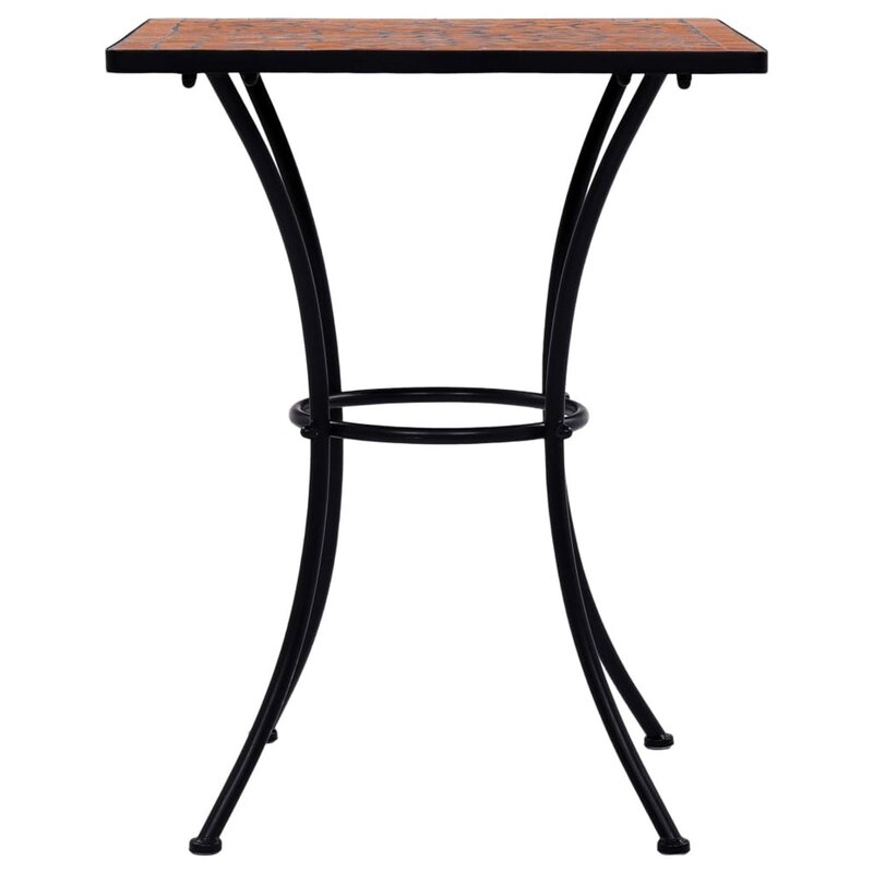 Мозаичный стол для бистро терракотовый 23,6 дюйма керамический