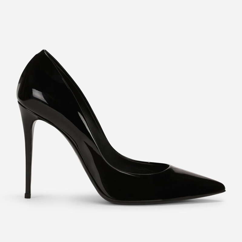 รองเท้าส้นสูง12ซม.ผู้หญิง2023สีชมพูสีขาวสีดำทอง Stiletto ปั๊มชี้รองเท้าบูทหุ้มข้อ Nude เงินสีแดงสิทธิบัตร