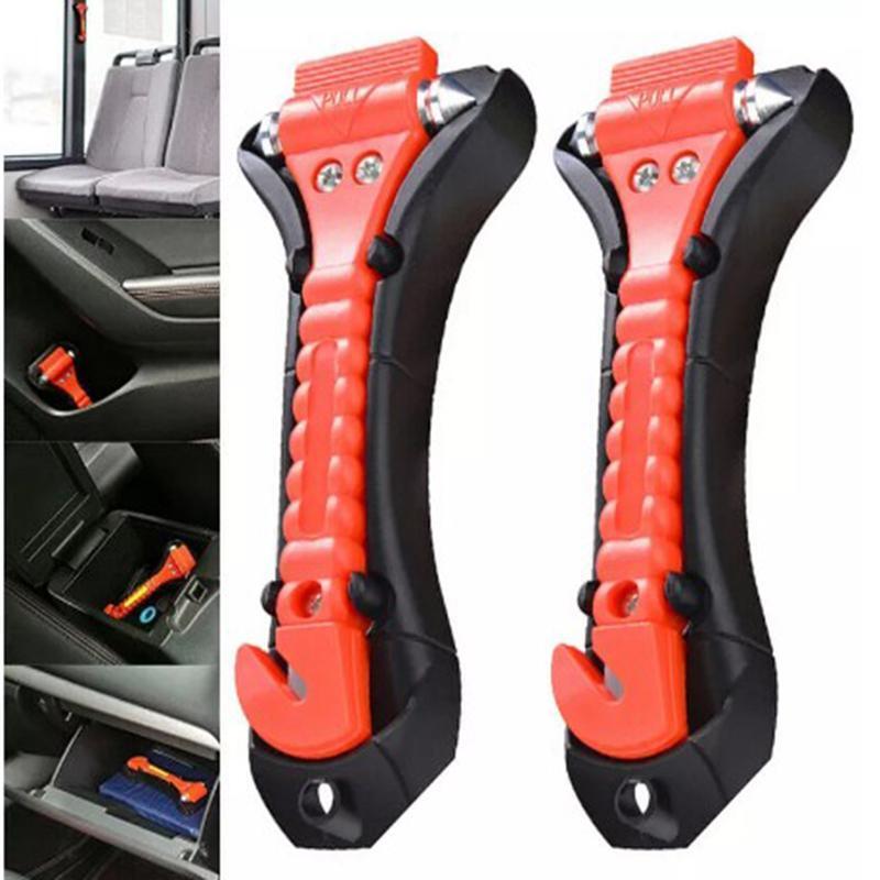 1Pcs Auto Veiligheid Hamer Levensreddende Ontsnappen Noodhamer Seat Belt Cutter Vensterglas Breaker Auto Rescue Tool Accessoires 3.8