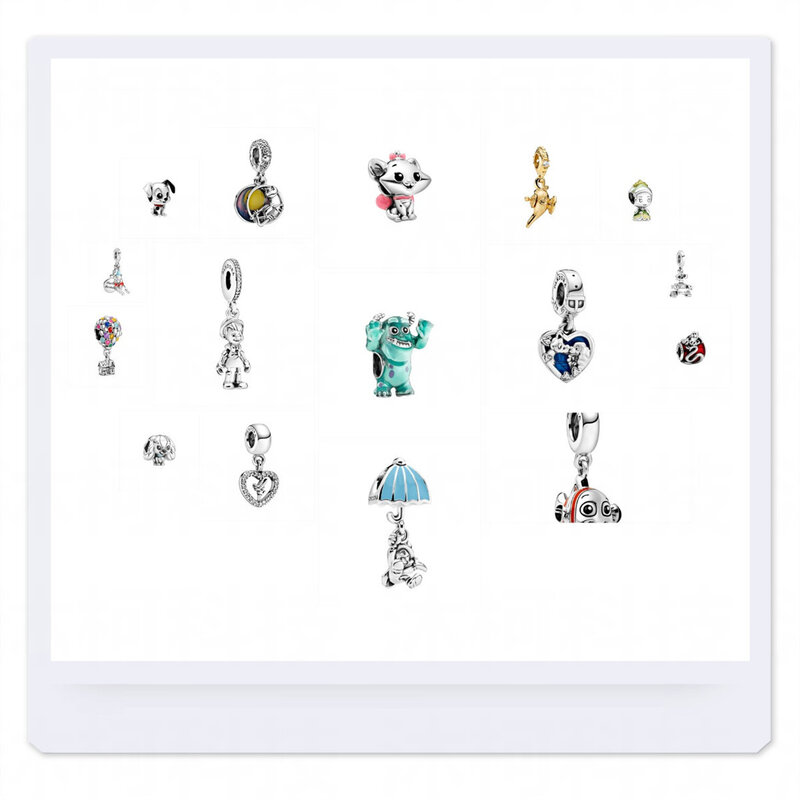 Charms Pandora Fit 925 Originales Fit Jewelry Bracelet Beads Sterling Silver Disney Winnie Aladdin Lamp Series Free Shipping Gif