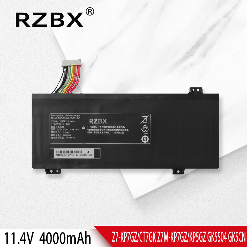 RZBX GK5CN-00-13-3S1P-0 Bateria Do Portátil Para MECHREVO X8Ti Z2 ar T90 Plus T90-T3p F117-B F117-B6 GK5CN GK5CN4Z GK7CN6Z GK5CN5Z