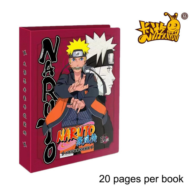 Sasuke Hatake Kakashi Haruno Sakura 4 PR tarjetas de Anime regalo para niños libro de colección de lujo Kayou Naruto Binder incluye Uchiha