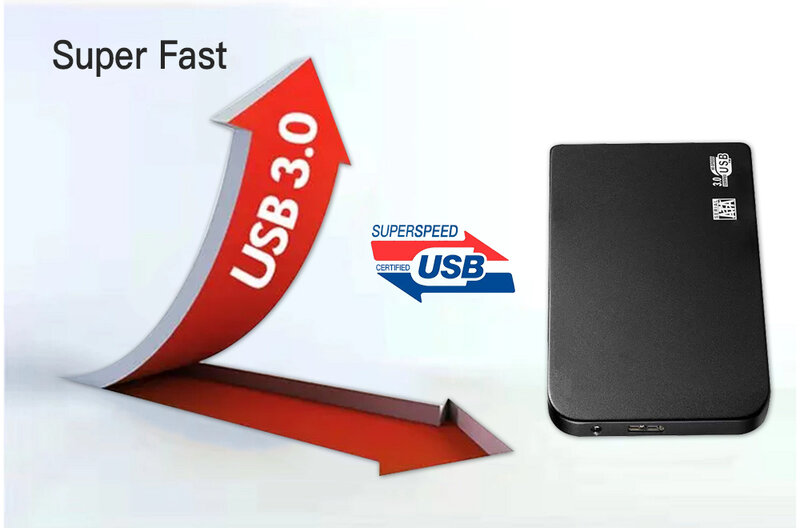 1TB 외장 솔리드 스테이트 드라이브 500GB 고속 휴대용 SSD 유형-C 노트북 노트북용, USB 3.0 매스 스토리지 모바일 하드 드라이브