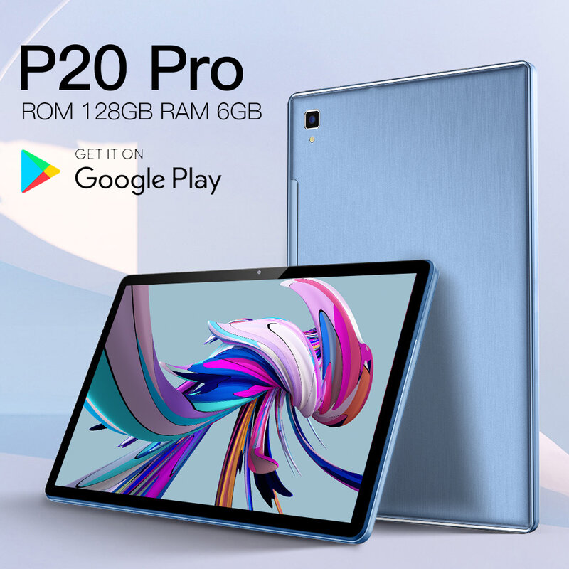 Tableta P20 Pro de 8 pulgadas, Tablet con Android 128, 6GB de RAM, 10,0 GB de ROM, Google Play, 10 núcleos, WIFI, 5G, Tarjeta SIM Dual, PC