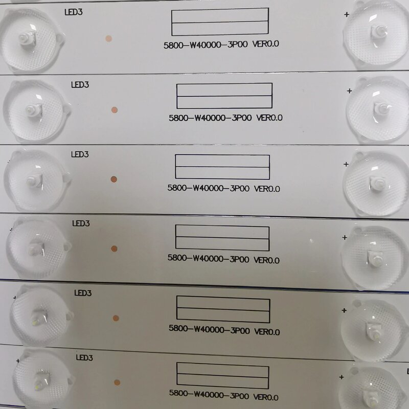 New Kit 8 PCS 5LED 380mm LED Backlight Stirp for 40E6000 40E3000 40E3500 40E3500 5832-W40000-2P00 5800-W40000-3P00 2P00 1P00