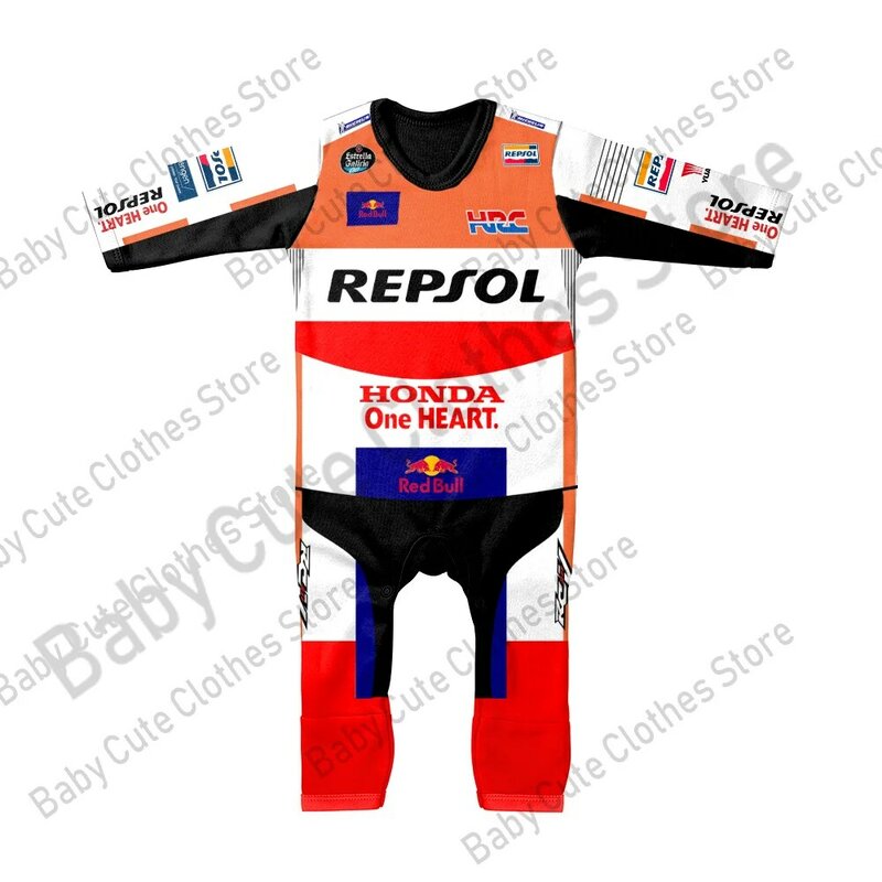 fashion baby 2022 Baby New Jumpsuit MOTO GP Commemorative 2019 Racing Motorcycle Boy Baby Girl Baby Outdoor Climbing Clothe