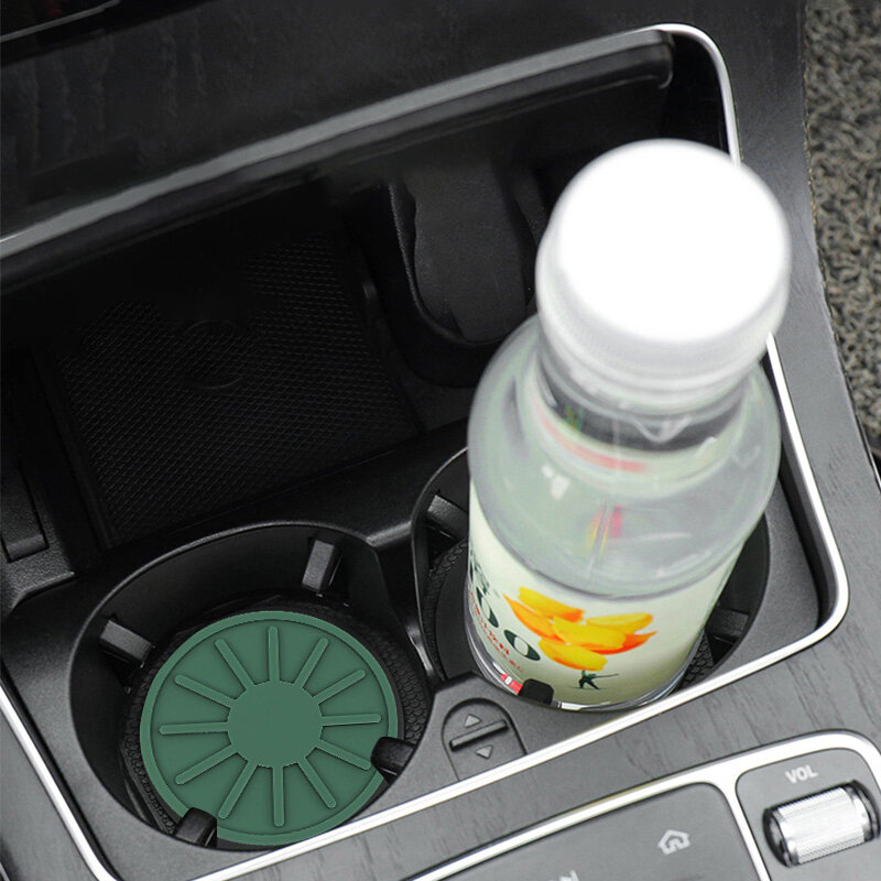 Almohadilla antideslizante de silicona para taza de agua de coche, estera creativa de telaraña para soporte de botella, posavasos Interior automático, 4 piezas