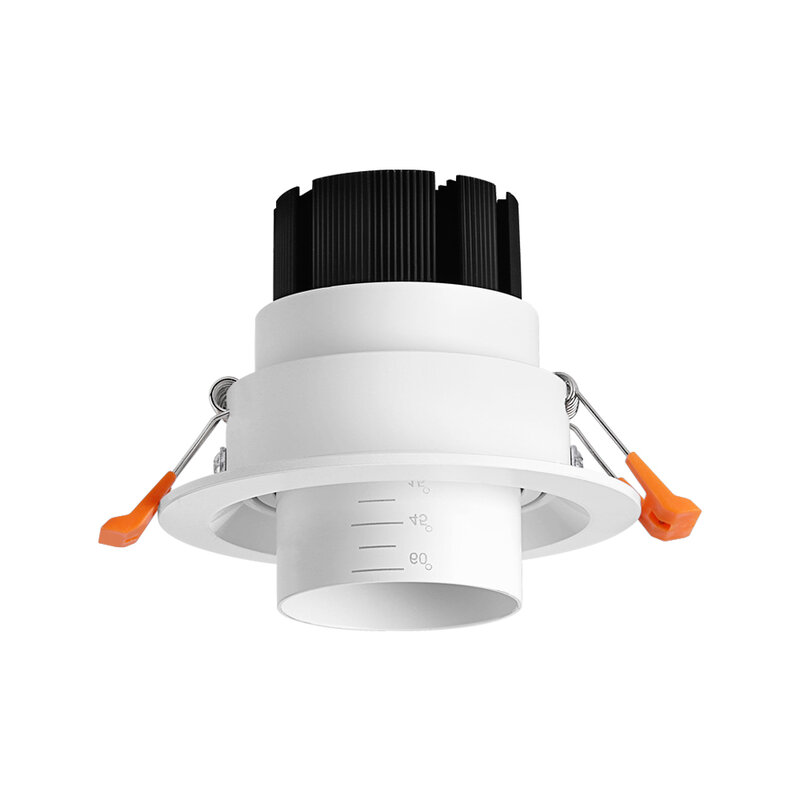 Luz LED COB de techo para el hogar, foco empotrable con Zoom, ángulo ajustable de 15 °/45 °/60 °, para tienda de ropa