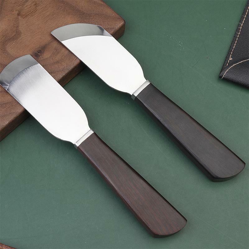Leather Skiving Knife Leathercraft Professional Leather Craft Diy Tools Leather Peeling Handmade Thinning Knife Shovel 1pcs