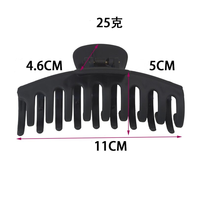 1set/lot seamless spray paint scrub PS material rectangular claw clip shark clip diy hair accessories