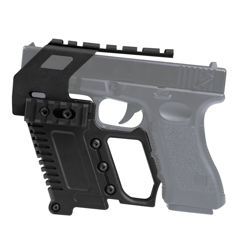 Arma dispositivo de carregamento acessórios para pistola glock 17 18 19 montagem em trilho para a caça paintball tiro do exército tático engrenagem