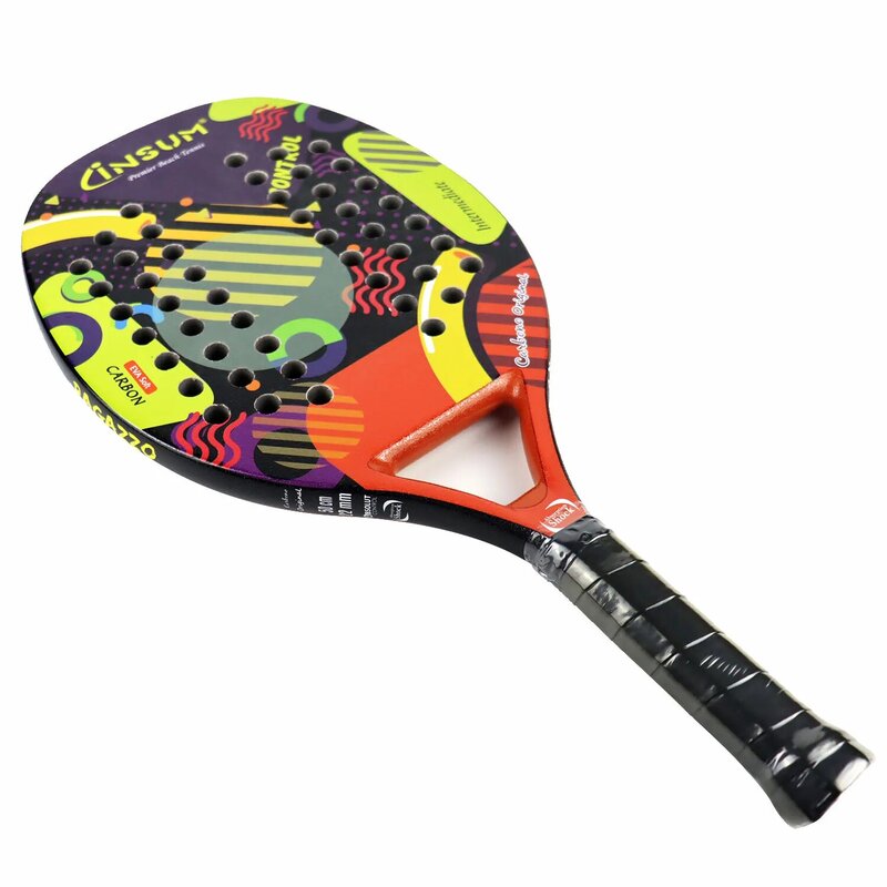 2022 de alta qualidade raquete raquete de tênis de praia tenis raquete de fibra de carbono eva macio trainning bolas de tênis de praia em massa