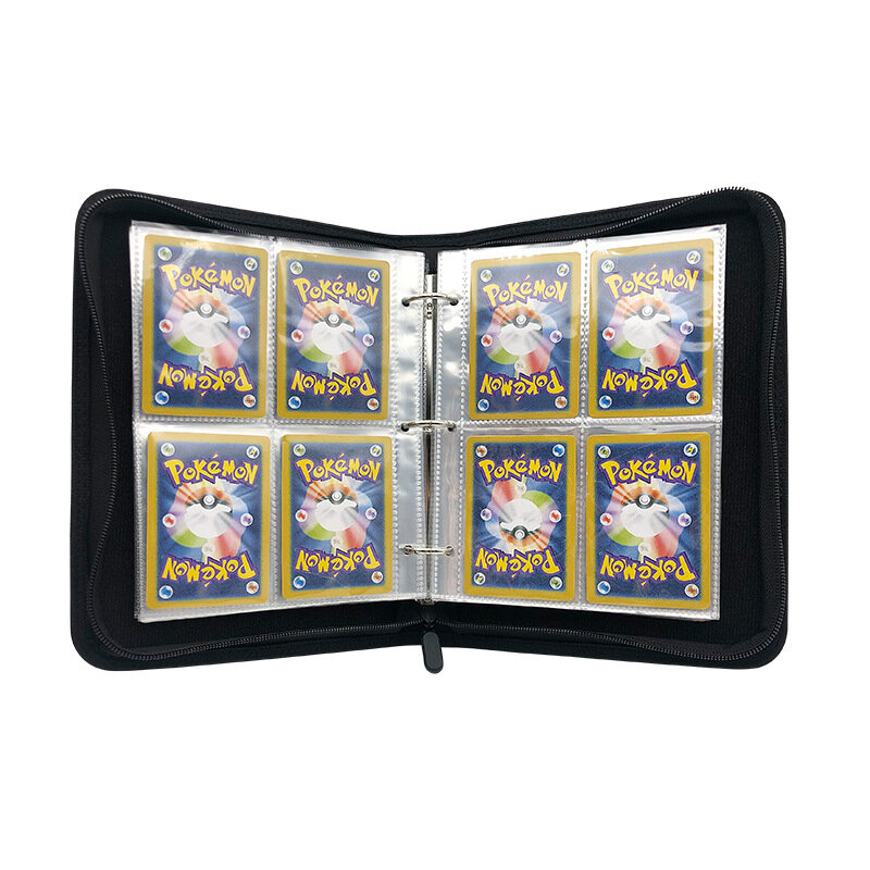 Wholesale Pokemon Cards Album Book 480pcs High Capacity Game Card Collection Holder Zipper Binder Storage Bag Children Toys Gift