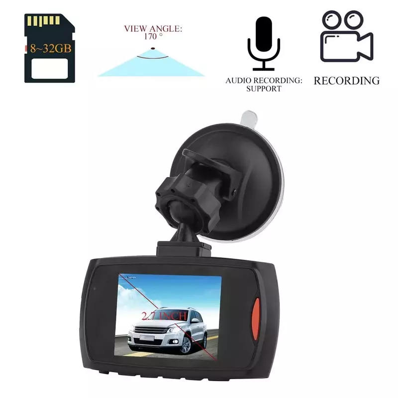 Förderung hohe qualität Auto DVR G30L Auto Kamera Recorder Dash Cam G-sensor IR Nachtsicht 2,4 zoll