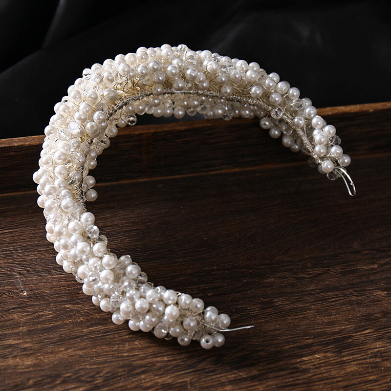 Casamento hairbands para mulheres artesanal noiva acessórios de cabelo elegante pérola decoração headbands bonito noiva jóias