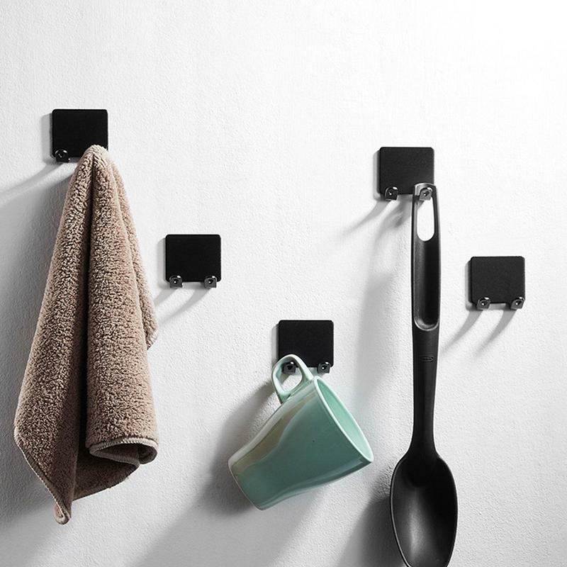 Supporto per rasoio da doccia impermeabile senza punzonatura ganci da parete per doccia spazio gancio per asciugamani da doccia autoadesivo in alluminio per riporre i cappotti
