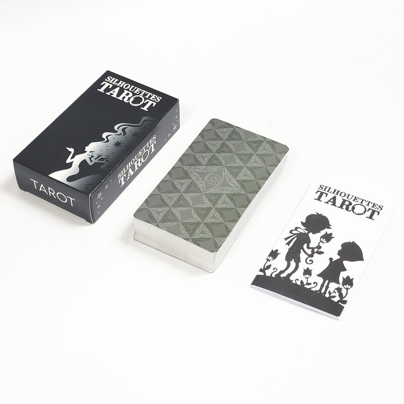 Nowe sylwetki 12x7 cm Tarot nowe karty tarota wyrocznia z przewodnikiem Tarot Deck gra w karty płyta stołu gra