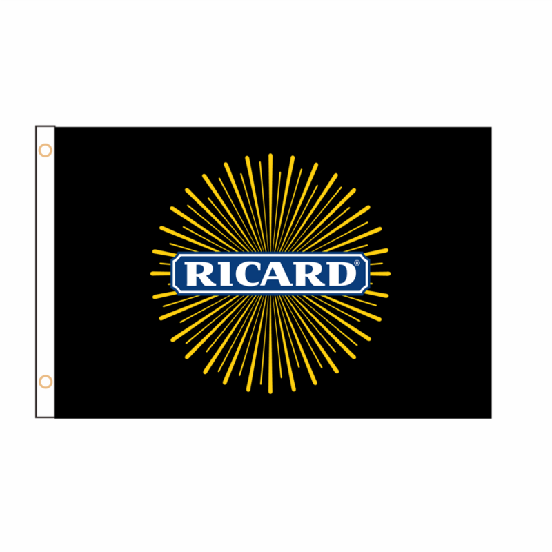 Banner Bar stampato in poliestere con bandiera Ricard 3x5 Ft per l'arredamento