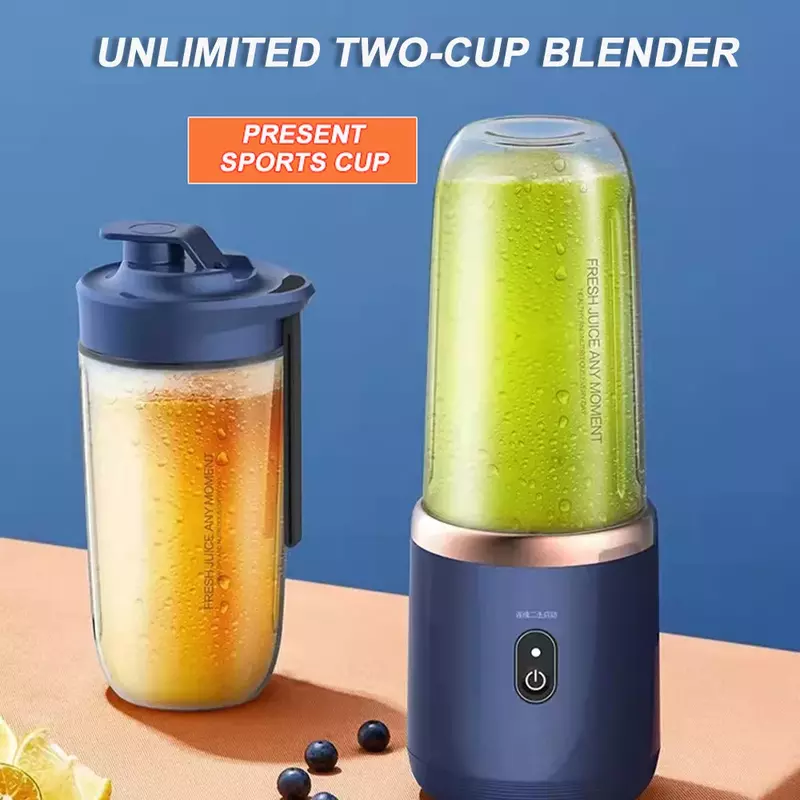 6 Blades Juicer Cup Juicer Vruchtensap Cup Usb Opladen Fruit Squeezer Blender Voedsel Mixer Ijs Crusher Plastic Juicer Machine