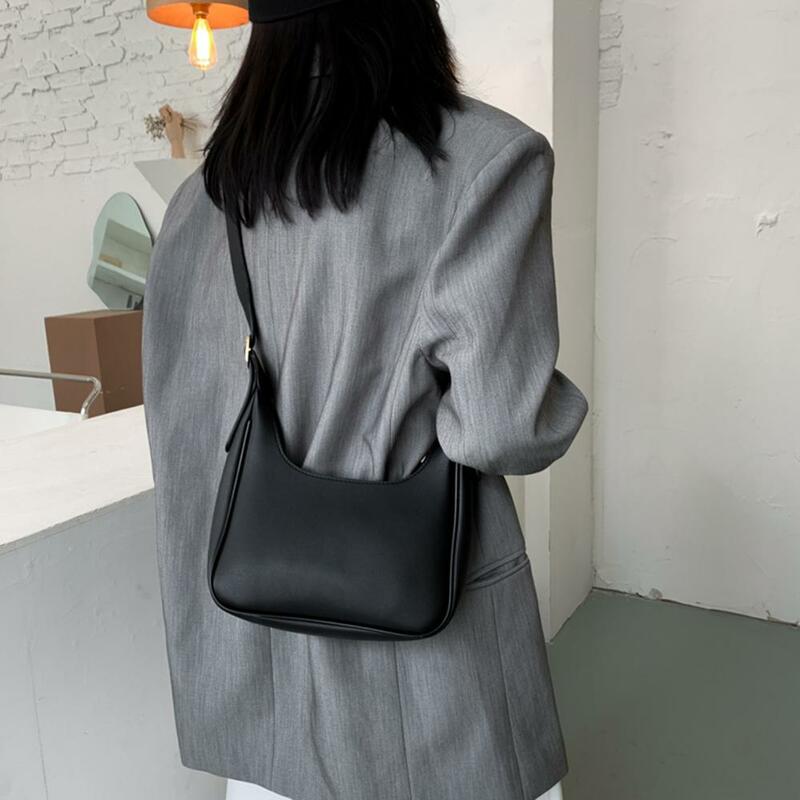 Маленькая дизайнерская женская черная сумка, Простые ретро сумки через плечо, роскошные женские Сумки из искусственной кожи, однотонные Су...