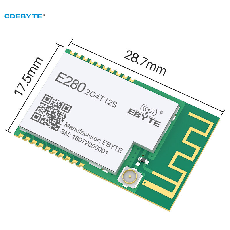 SX1280 2.4GHz LoRa Serial Module Transceiver UART ISM Ebyte E280-2G4T12S 12dBm 3km RF Receiver DIY Support Wireless Ranging IoT