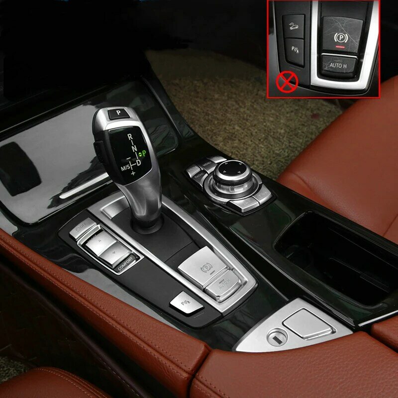 Carbon Fiber For BMW 5 7 Series F01 F10 F07 F25 F26 Accessories Control Gear Shift panel decorative strip cover trim Car Sticker