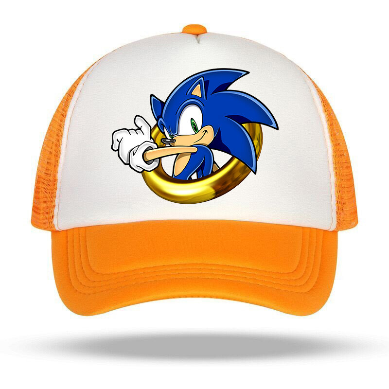 2022ยี่ห้อ Four Seasons สีฟ้าสเตอริโอ Sonic-หมวกเด็กหมวกเด็กหมวกเบสบอลหมวก52-56ซม.ขายร้อน