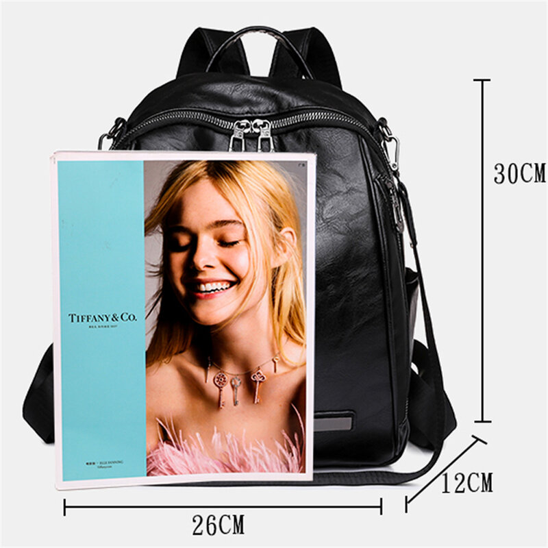 Multifunction 3 em 1 mochila bolsa de ombro mochila de couro do plutônio saco de livro mochila feminina mochila grande clássico viagem