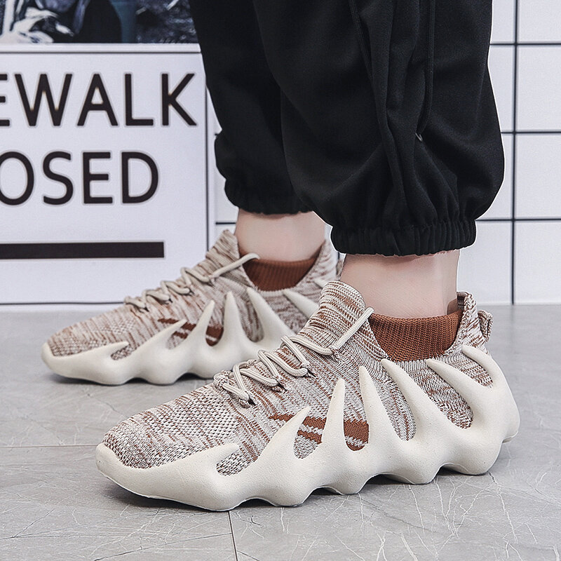 Homens sapatos de caminhada de tamanho grande sapatos de deslizamento de tênis de homem leve respirável tênis 2022 masculino sapatos casuais