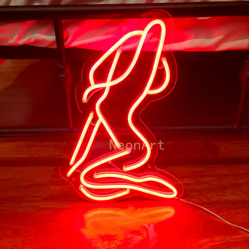 Personalizada de dama Sexy cuerpo luz de neón LED signos decoración para habitación de cumpleaños decoración de fiesta de boda bar pub de juego para pared Decoración