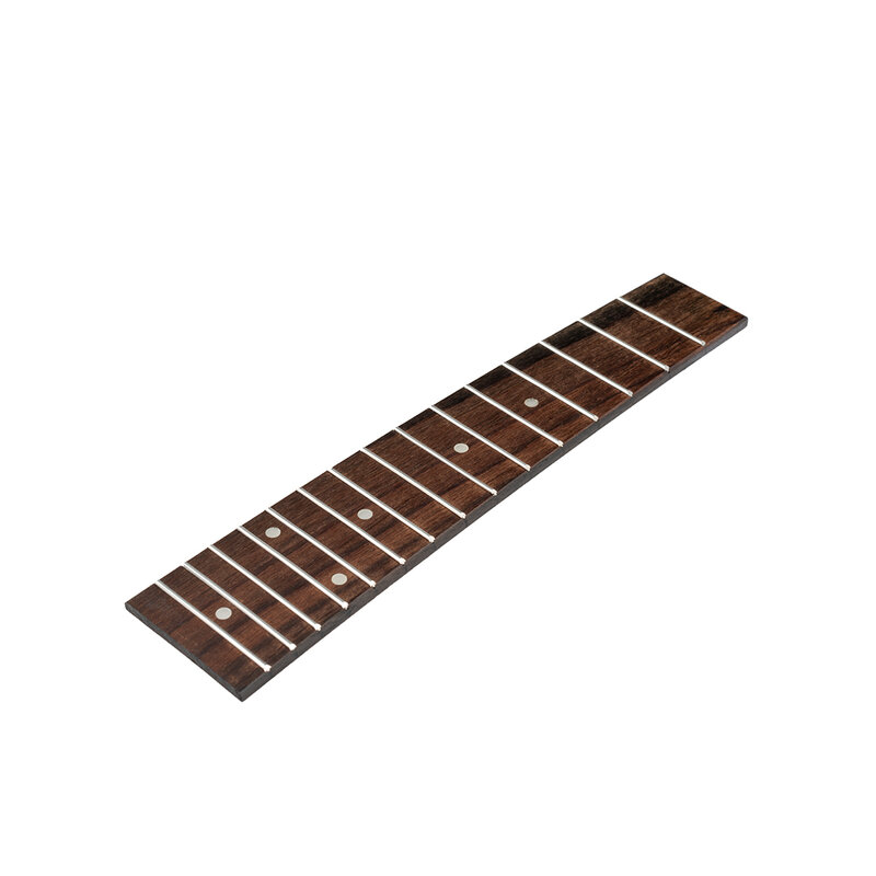 Terlihat 3 Buah Fretboard Soprano Ukulele dengan Frets Hawaii Rosewood Ukulele Fingerboard Replacement MOP Inlay 21 Inci DIY Ukulele Wood