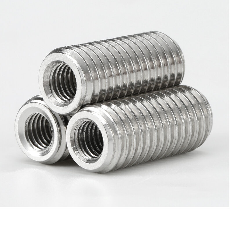 2/5PCS M2 M3 M4 M5 M6 M8 M10 Inside Outside Thread Adapter Screw Wire Thread Insert Sleeve Conversion Nut  304 Stainless Steel