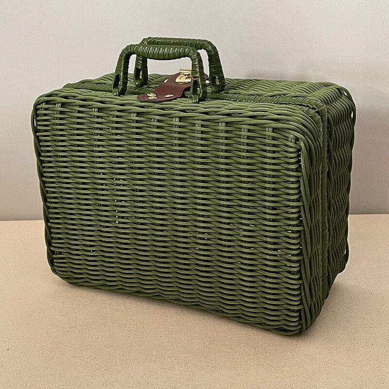2023 neuer 13-Zoll-Vintage gewebter Koffer